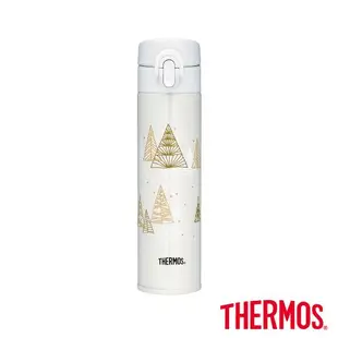 【THERMOS膳魔師】不鏽鋼彈蓋真空保溫瓶400ml(JNI-401CM-TRWH)