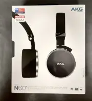 AKG N60NC Noise Canceling Bluetooth Wireless Headphone. NEW - Black