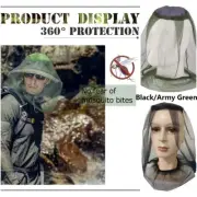 Outdoor Fishing Camping Mosquito Insect Head Net Mesh Protector Hat Fly Bee Bug