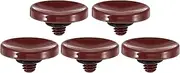uxcell Camera Shutter Button, 5 Pack Soft Shutter Release Button Pure Copper Camera Button Concave Suitable for Nikon for Fujifilm for Leica DSLR/SLR Camera, Dark Red