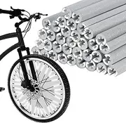 72 Pcs Bicycle Spoke Reflectors, Bike Reflectors for Night Riding 360°Visibility, Warning Spoke Lights Covers are Made of Waterproof and Reflective Materials, Bike Tire Lights Easy to Assemble