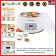 Stainless Steel Yogurt Maker - Versatile Machine for Yogurt, Cheese & Natto