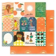 10 Pack Majestic Double-Sided Cardstock 12"X12"-Be Bold,W/Foil Details MAJE12-50