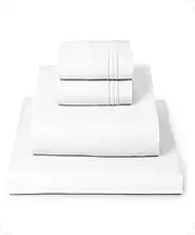 [Mellanni] King Size Sheets - 4 Piece Iconic Collection Bedding Sheets & Pillowcases - Hotel Luxury, Extra Soft, Cooling Bed Sheets - Deep Pocket up to 16" - Wrinkle, Fade, Stain Resistant (King, White)