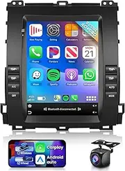 8 CORE 4G+64G Car Radio Stereo for Toyota Prado/for Lexus GX470 2002-2009 with Wireless CarPlay Android Auto, 9.7 Inch 1280 * 720P IPS Touch Screen Android 13 GPS WiFi Bluetooth 32-Band DSP Camera