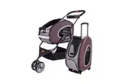 Ibiyaya EVA 5-in-1 Combo Pet Carrier, Pram & Backpack, Chocolate