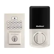 Kwikset 260 SmartCode Satin Nickel Single Cylinder Smartkey Electronic Deadbolt