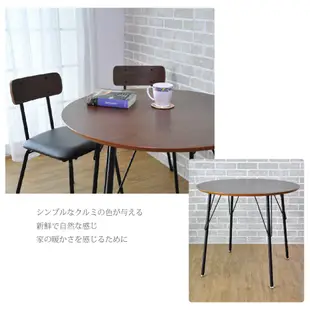 餐桌/茶几桌/工作桌/咖啡桌/胡桃木色 圓形餐桌 (不含椅子) 經典風 MIT【51563-1】台灣製