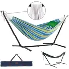 Heavy Duty Vivere 2.7M Cotton Outdoor Camping Hammock Bundle Oasis Moon