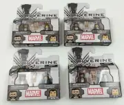 4 New The Wolverine MiniMates 2 Packs Wolverine Street Fight & Shingen Yashida