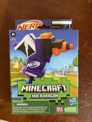 Nerf Microshots Minecraft Ender Dragon Blaster with 2 Soft Darts New Kids Toy
