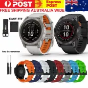 Garmin QuickFit 26 Watch Bands Fenix 7x Pro 6x 5x 3 Plus Band Replacement Strap