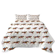 Dressage Horse Riding Pattern Coverlet