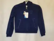 NEW Mayoral Girls Navy Zip Hoodie Jacket Size 8-12