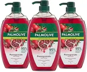 Palmolive Naturals Body Wash 3L (3x1L), Pomegranate with Mango, Soap Free Shower Gel, No Parabens or Phthalates