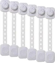Dreambaby Twist 'N Lock Multipurpose Latch - Child Safety Locks - White - 6 Pack - Model G1435