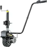 T-Rex Black Series Caravan Trailer 12V 350W Electric Motorised Jockey Wheel, Black