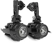 Motorcycle Headlight 120W Moto Auxiliary Headlight Bulbs Spotlight Motorcycle 6500K Motorbike Front Fog Lights Led Driving Lamp 12V