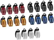PAMINGONO 20pcs Replaceable Valves Caps Valves Stem Caps Car Repairing Tire Valves Parts