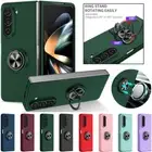 For Samsung Galaxy Z Fold 2 3 4 5 6 5G Shockproof Magnetic Case Ring Stand Cover
