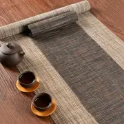 茶席麻布禪意布藝茶布茶桌布日式桌旗中式布墊茶墊托中國風茶具墊