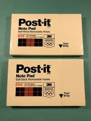 2 Lot | Post-It Note Pad | 1986 3M | Sponsor 1988 Olympic Games | Sealed