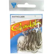 Gamakatsu Baitholder Bronze Fishing Hooks 25 Packs Sizes 6 to 4/0