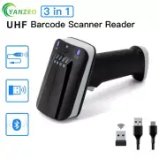YANZEO UHF RFID Reader Barcode Scanner 1D/2D QR Bluetooth 2.4G Cordless Terminal