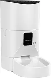 i.Pet Automatic Cat Feeder, 9L Pet Feeders Dog Cats Puppy Dry Food Dispenser Auto Camera Voice Recorder for Small Pets, Smart Video WiFi App Remote Removable Tray White