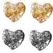 Eye Gel Pads 4pcs Reusable Cooling Eye Ice Pads Heart Shape under Eye Patch for Beauty Care