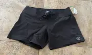 Volcom Women's True to This Swim Shorts Board Shorts Cover-up - Black - Size 5