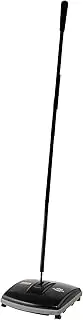 [Rubbermaid] Commercial Galvanized Steel Floor and Carpet Sweeper 9.5-Inch L x 8-Inch W x 44-Inch H Black (FG421288BLA)