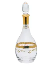 Alice Pazkus 34 Oz. Wine Bottle With Rich Gold Design