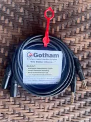 Gotham GAC-4/1 XLRM-TRS Interconnect Cable Assembly- 3 foot PAIR