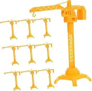 ERINGOGO 10PCS Educational Construction Vehicle for Lightweight and Portable Engineering Playset Enhancing Coordination and Spatial Awareness
