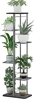 Simple Trending Plant Stand Shelf Indoor Outdoor Waterproof, 6 Tier 7 Potted Heavy Duty Metal Tall Flower Holder for Multiple Corner Display