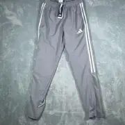 adidas IA2071 Aeroready TIRO 23 League Womens Gray Mid Rise Hem Zip Pants Size S