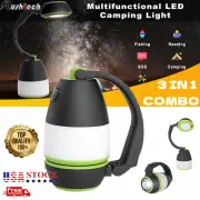 Portable Handheld Led Bright Camping Lantern Flashlights Rechargeable Waterproof