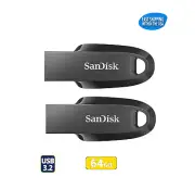 SanDisk Ultra Curve 64GB USB 3.2 Flash Drive Memory Stick Computers Laptops x2