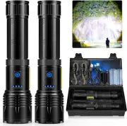 Rechargeable Flashlights High Lumens, 990,000 Lumens Bright Led Flashlight wi...