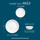 NEW Winter Frost White, round 12-Piece Dinnerware Set, Dishwasher Safe, Kitchen