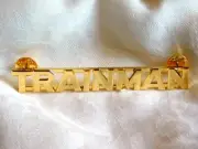 Trainman Hat Pin Gold Badge Railroad Clutch Back Conductor Brakeman Trolley