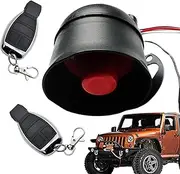 Alarm System for Car Security | 12V Anti Theft Car Security Device Alarm System,2 Remote Controls Alarm System, Loud and Clear Sound Adjustable Sensitivity Alarm System for Car Security