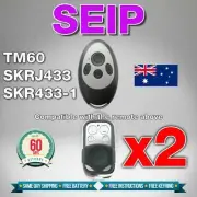 2 x SEIP Remote TM60 SKR433-1 SKRJ433 Compatible Garage/Gate SIEP Remote Control