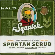 Dr. Squatch Spartan Scrub Green and Orange Swirl 5 Ounce ,1