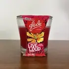 Glade Spring Collection Live Loud Candle Rosehip Plumeria 3.8 Oz