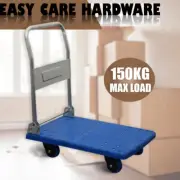 Foldable 4 Wheels Platform Hand Trolley Folding Truck 150KG NEW FD150