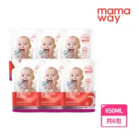 在飛比找momo購物網優惠-【mamaway 媽媽餵】奶瓶蔬果洗潔精補充包 六入(650