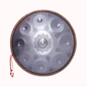 Silver Handpan Drum Meditation Yoga Instrument For Sound Healing