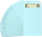 uxcell Money Envelope, 25 Pack 3.5" x 2.2" Cash Envelopes Money Holder Bags Budgeting Saving Challenge Letter for Gift Coins Checks Tickets Jewelry Passport Card, Light Blue